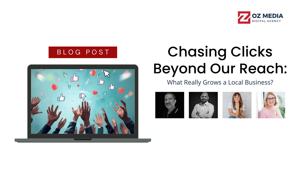 OZ Media Digital's Chasing Clicks Beyond Our Reach panel, featuring Isuru De Silva and fellow panelists